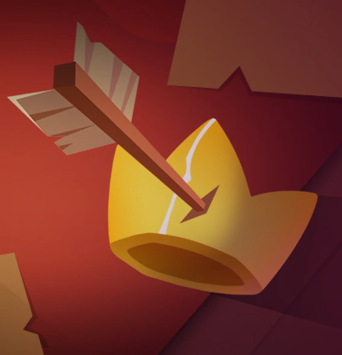 Корона пробита стрелой