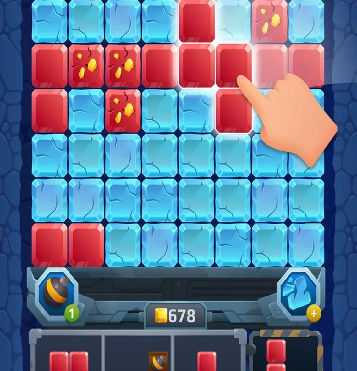 Блочная головоломка на выживание